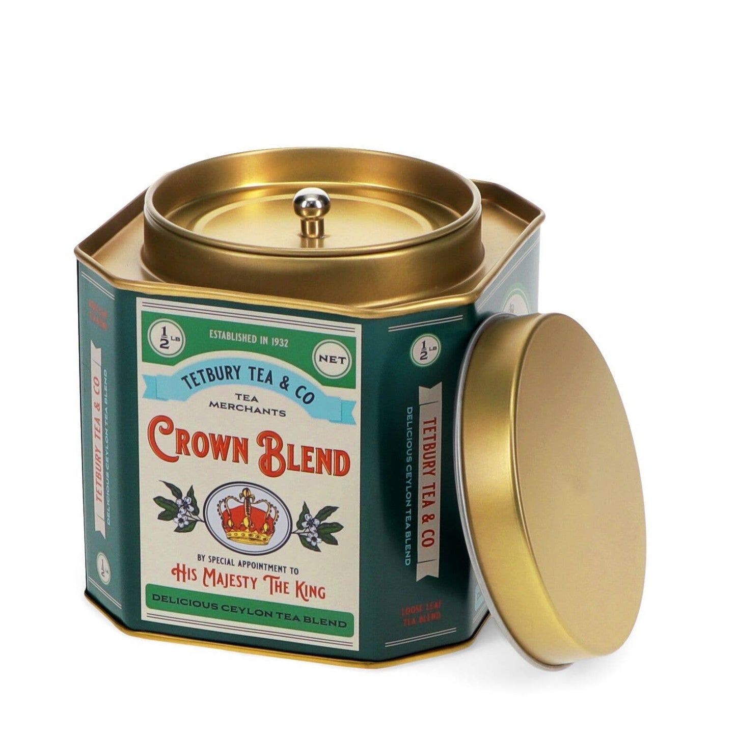 Metal Tea Caddy - Crown Blend