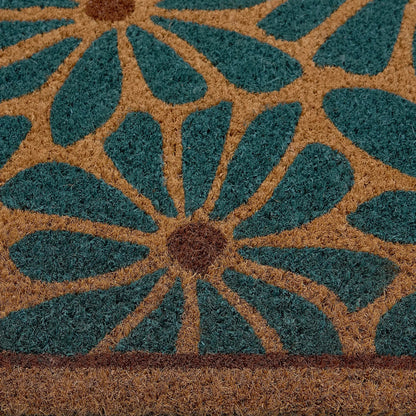 Door Mat - Blue Flowers 45cm x 75cm
