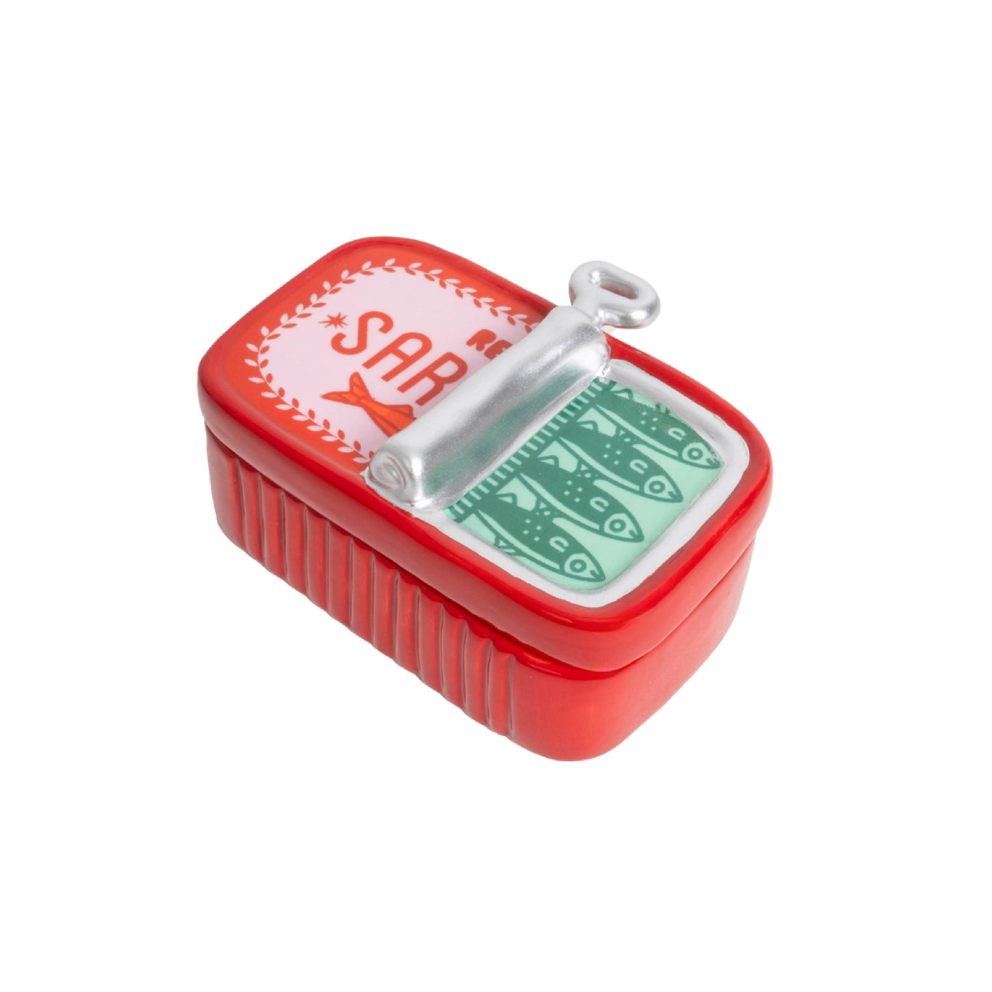 Ceramic Trinket Box Sardine Can