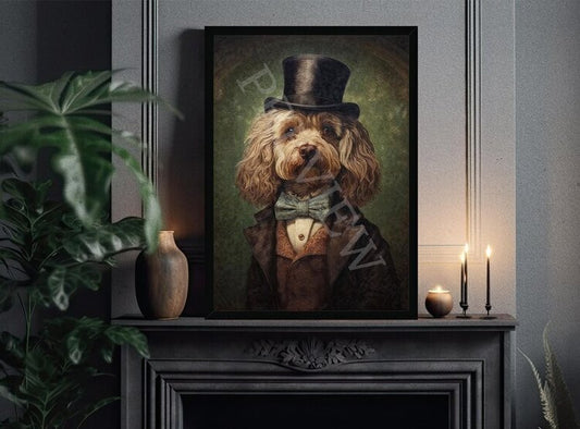 Print - Cockerpoo Gentleman A4