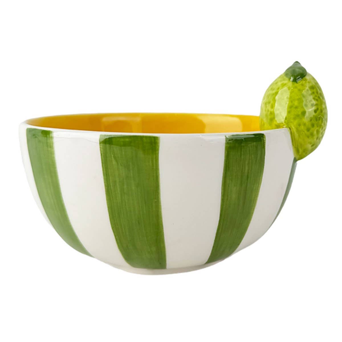 Ceramic Stripe Lime Dish