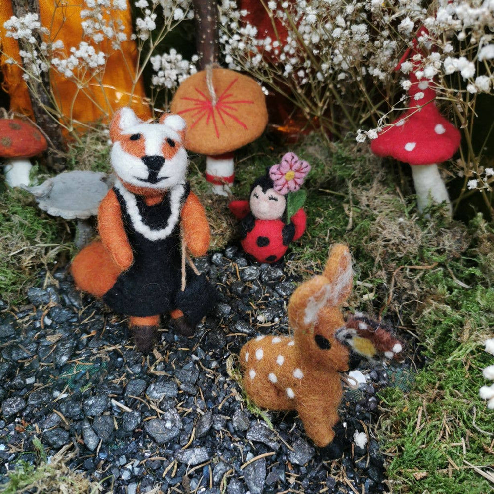 Handmade Felt Flora the Fawn Hanging Woodland Decoration