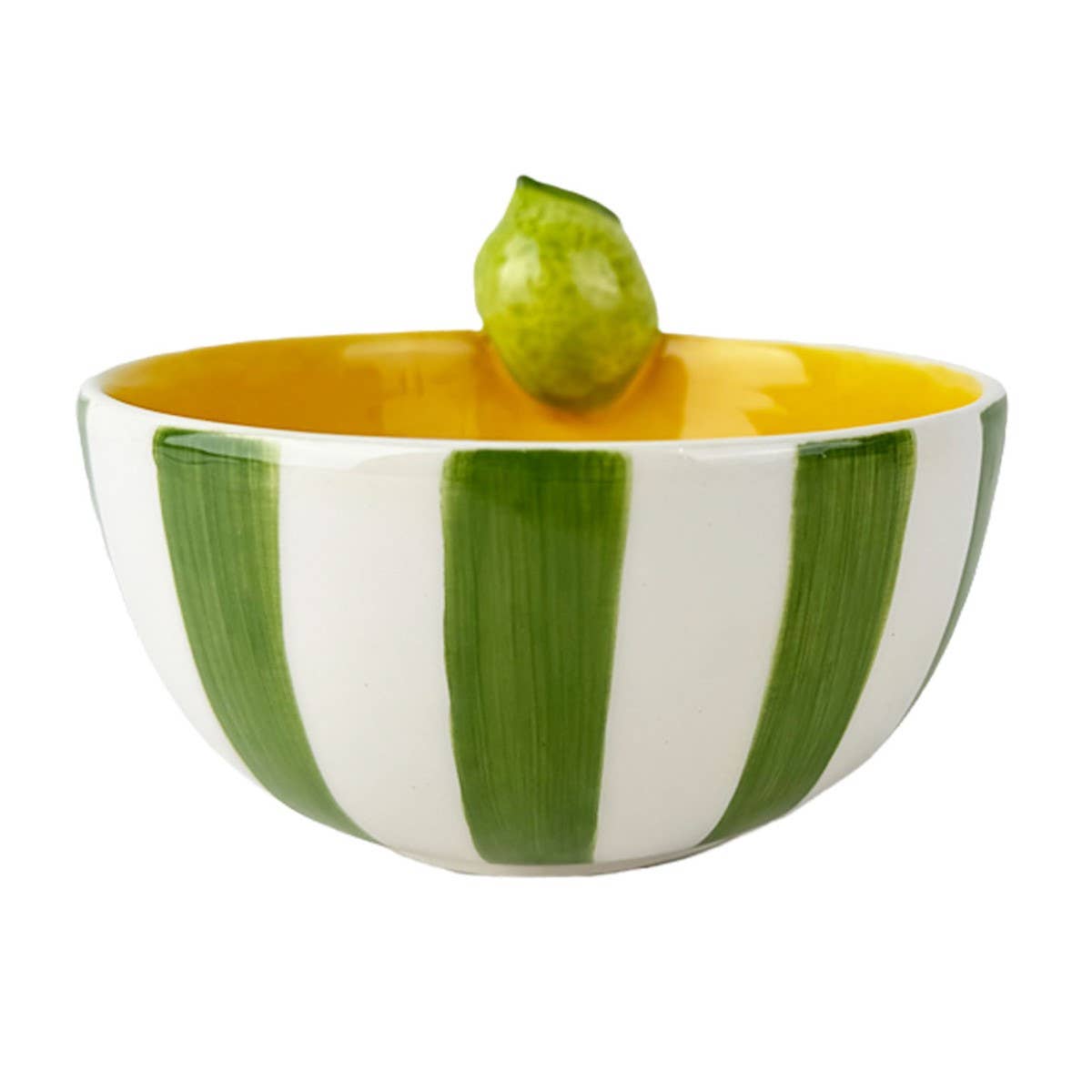 Ceramic Stripe Lime Dish
