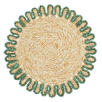Corn Husk Serving Mat - Blue