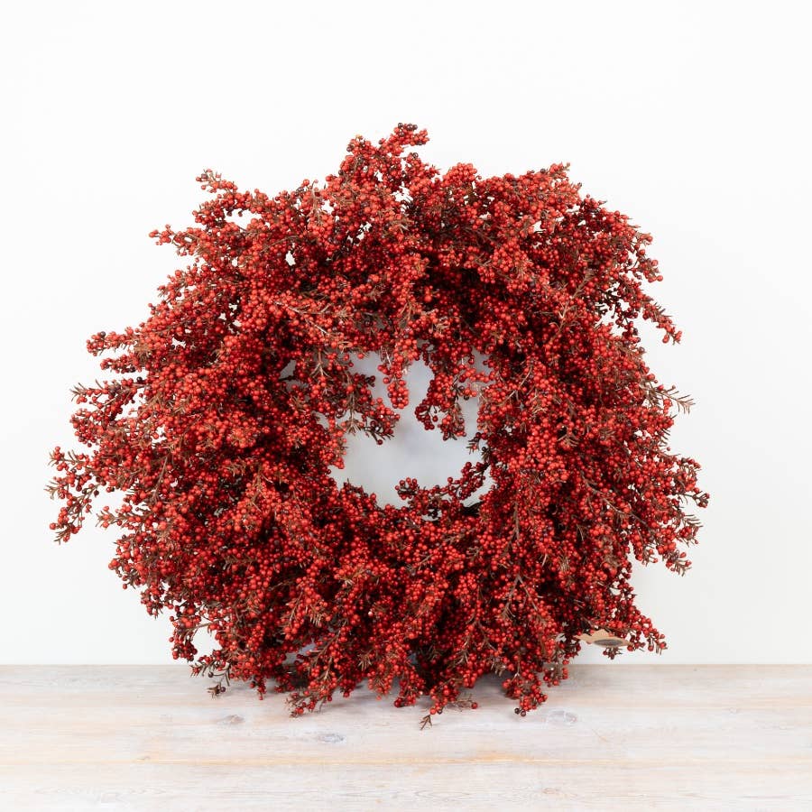Large Imitation Seasonal Red Berry Wreath