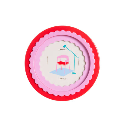 Photo Frame - Red And Pink Scallop