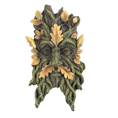 Green Man Oak Leaf Wall Plaque