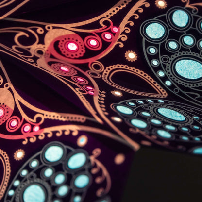 Paper Star Light - Damask Cobalt Blue