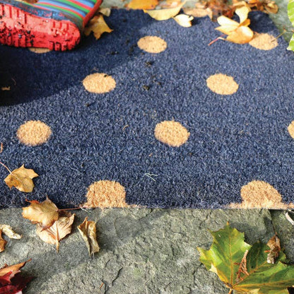 Door Mat - Blue Polka Dot 45cm x 75cm