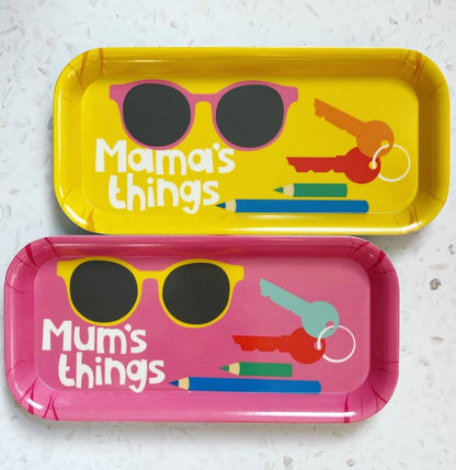 Mum's Things Melamine Tray: Pink