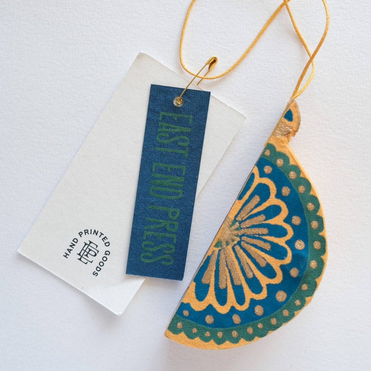 Yellow Christmas Honeycomb Bauble