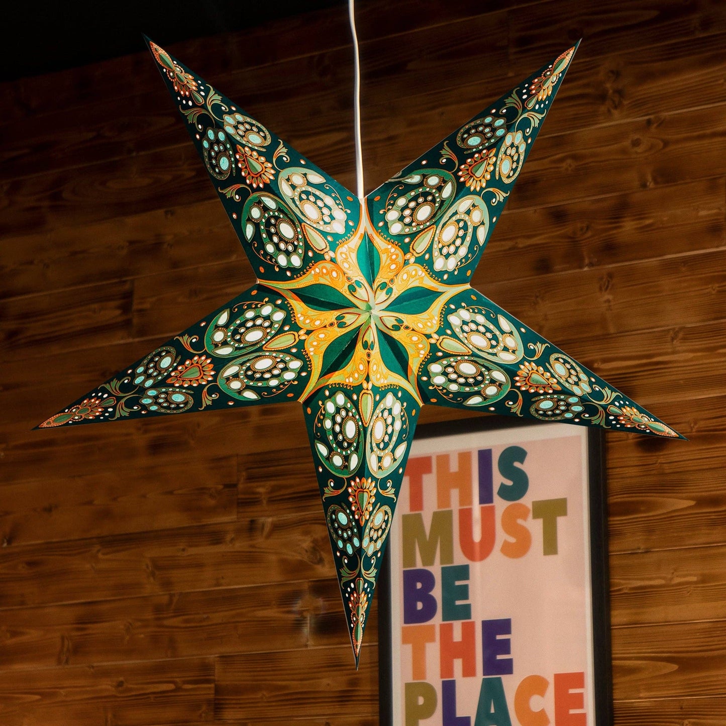 Paper Star Light - Phoenix Azure Blue