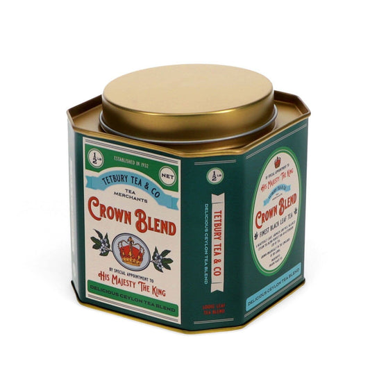 Metal Tea Caddy - Crown Blend