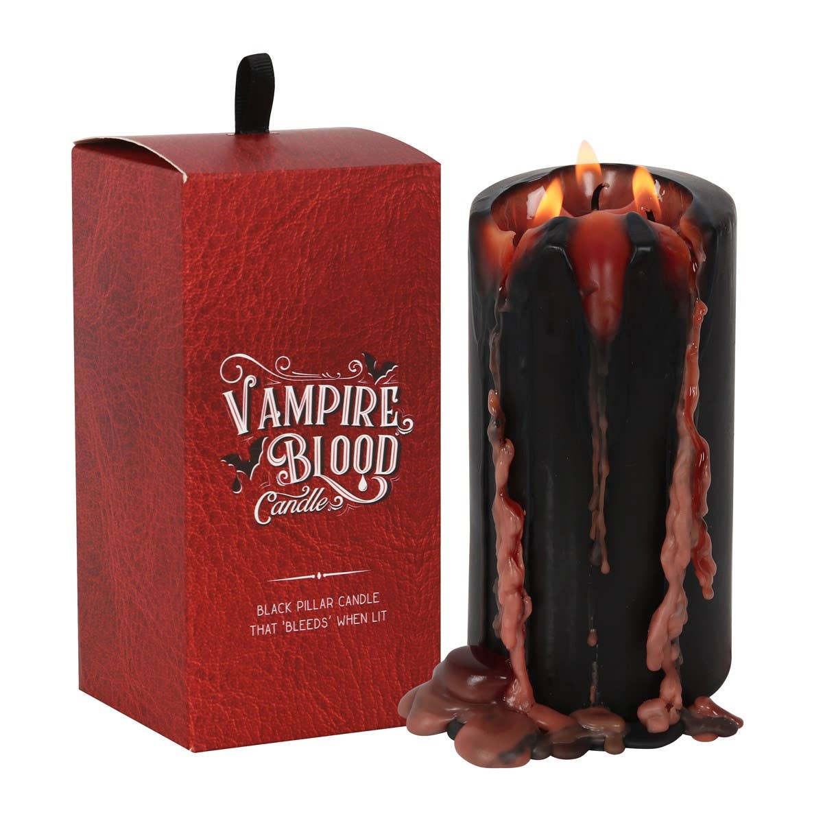 Gothic Vampire Blood Halloween Pillar Candle