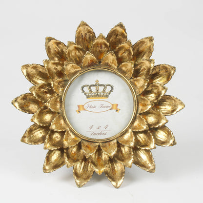 Gilded Sunflower Photo Frame