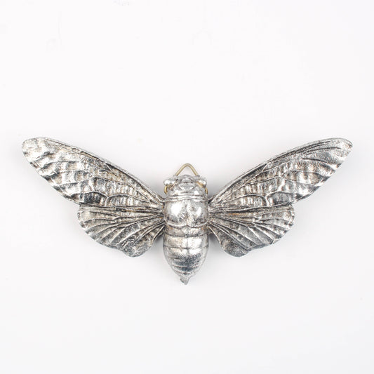 Silver Effect Wall Mounted Bee