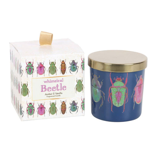 Amber & Vanilla Beetle Print Candle