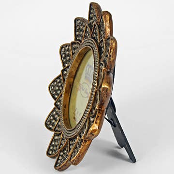 Daisy Flower 4x4" Photo  Frame With Pearl Texture