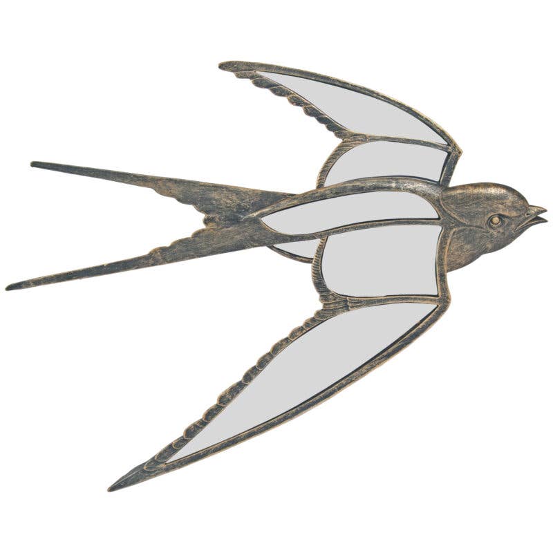 Swallow Mirrored Wall Art