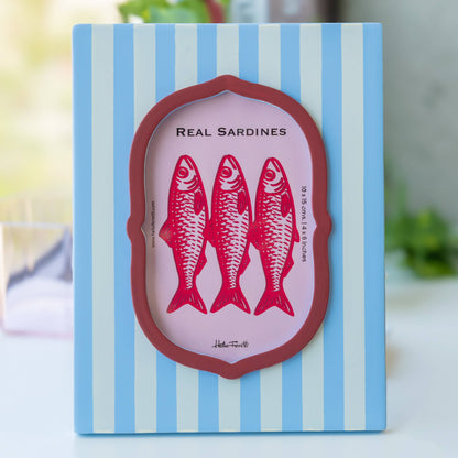 Photo Frame - Blue Striped