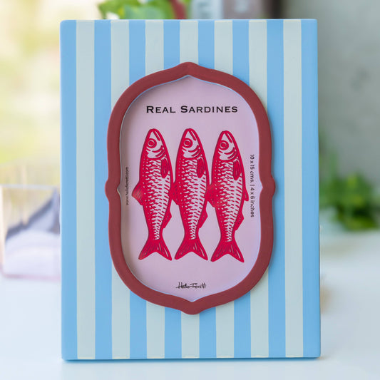 Photo Frame - Blue Striped