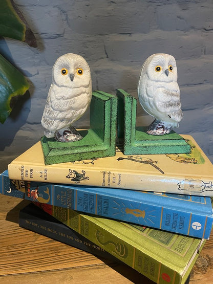 Cast Iron Owl Bookends