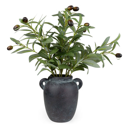 Small Faux Olive Tree In Vase