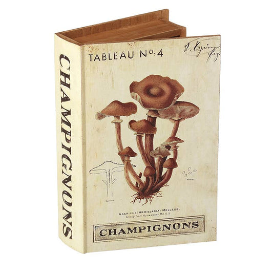 Wooden Mushroom Storage Book