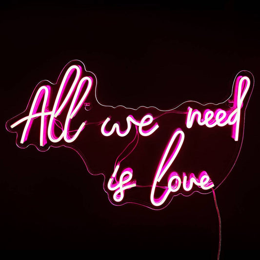 All We Need Is Love LED Neon Wall Sign