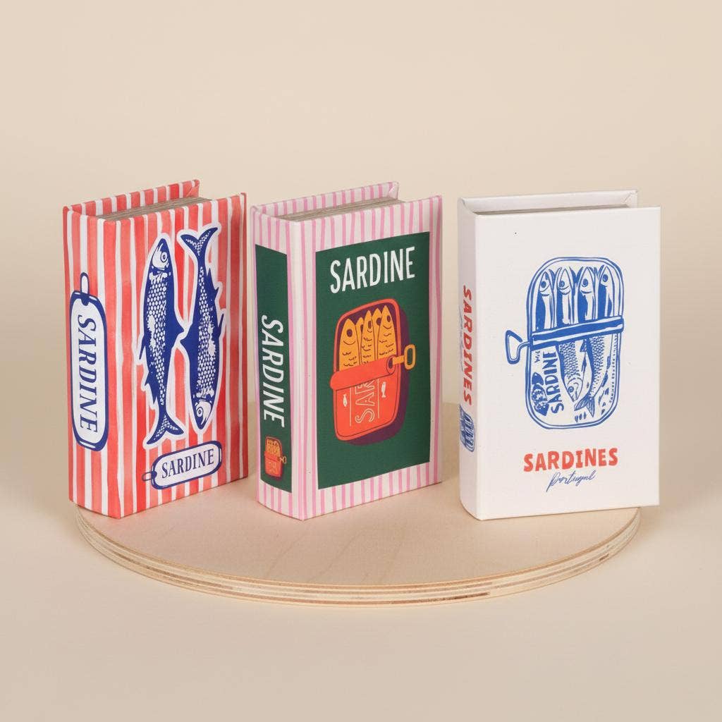Sardine Book Boxes - 3 Styles To Choose From