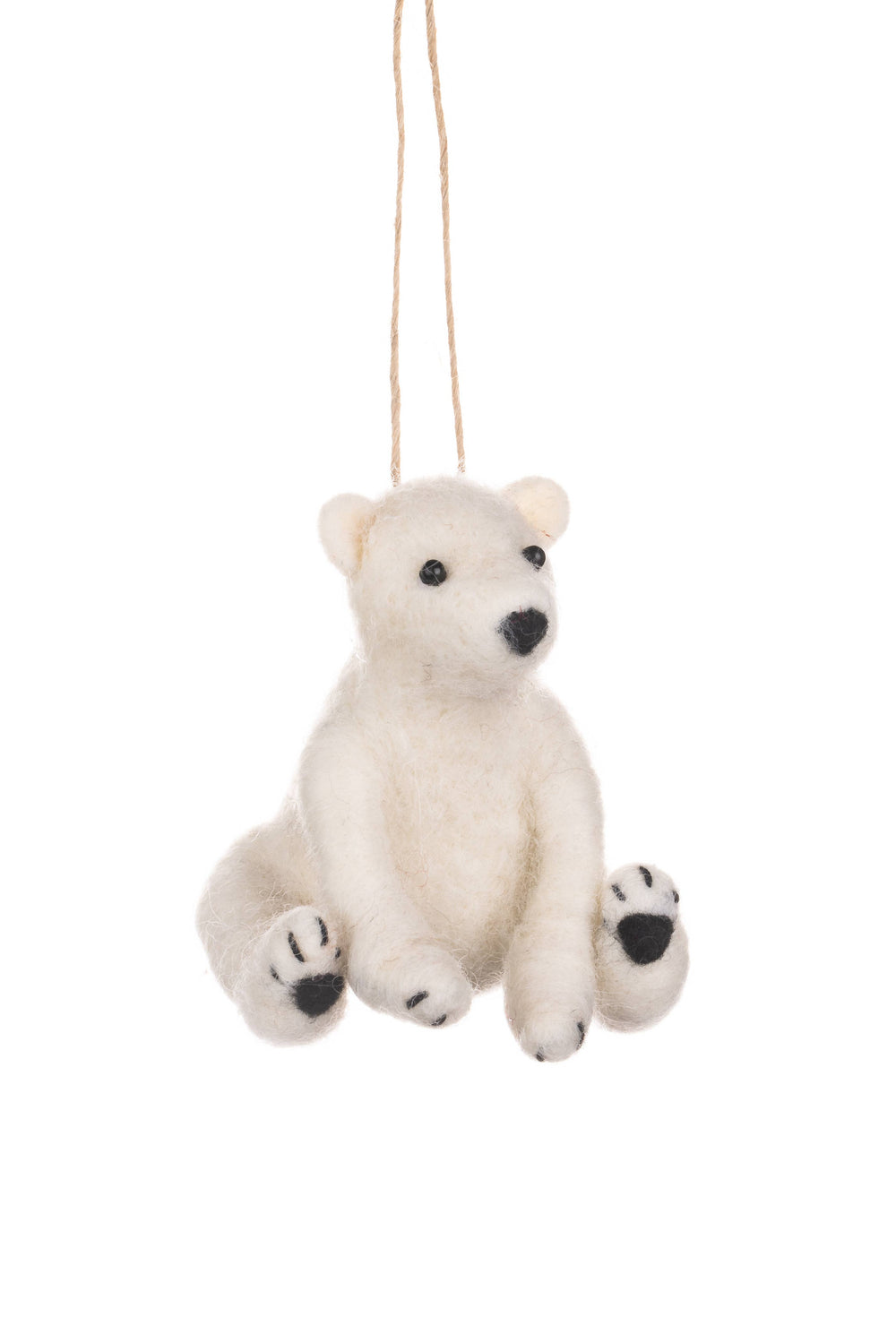 Sitting Polar Bear Decoration