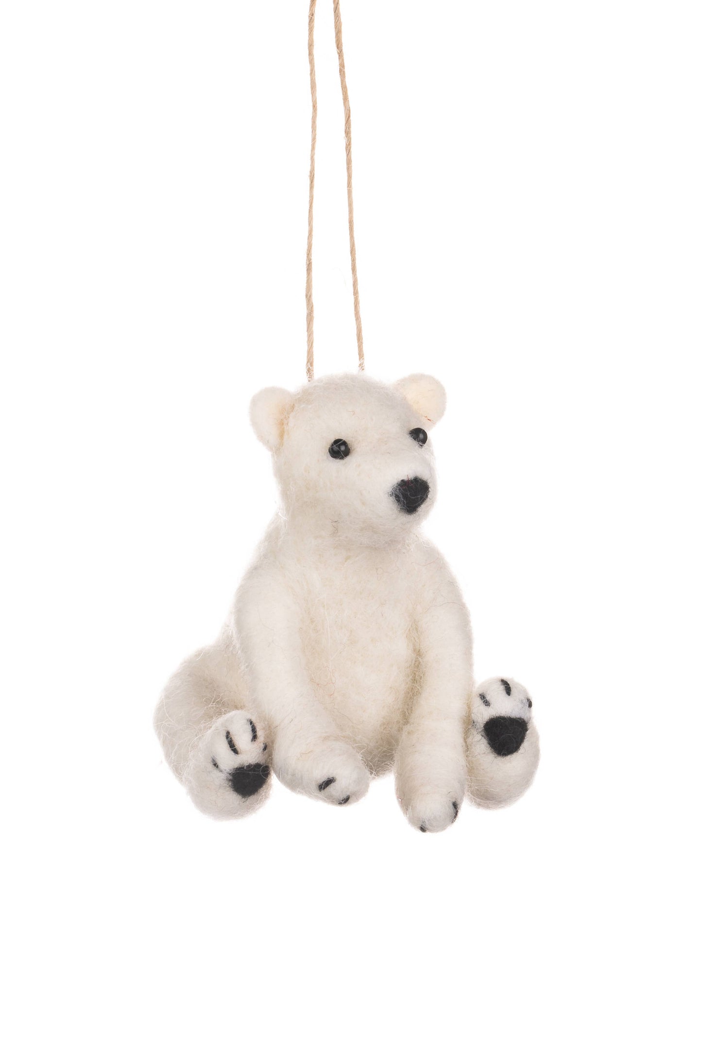 Sitting Polar Bear Decoration