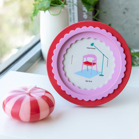 Photo Frame - Red And Pink Scallop