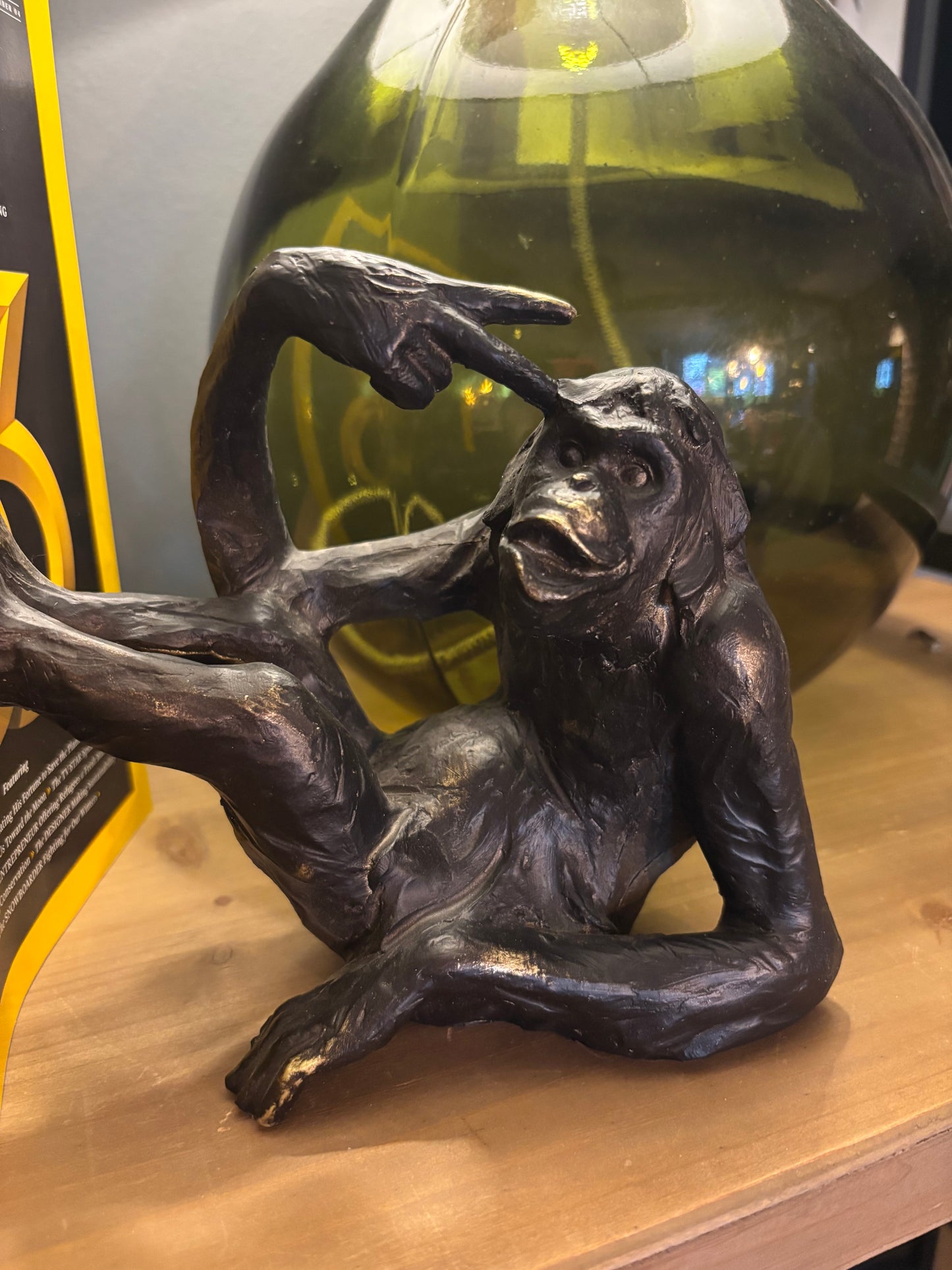 Bookends - Bronze Effect Cheeky Monkeys