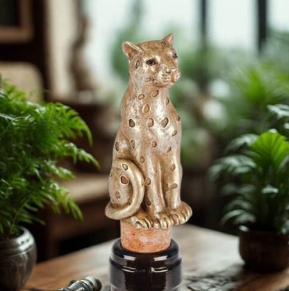 Bottle Stopper - Gold Leopard