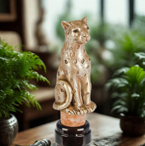 Bottle Stopper - Gold Leopard