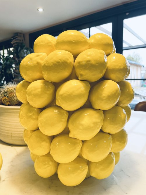 Ceramic Lemon Vase