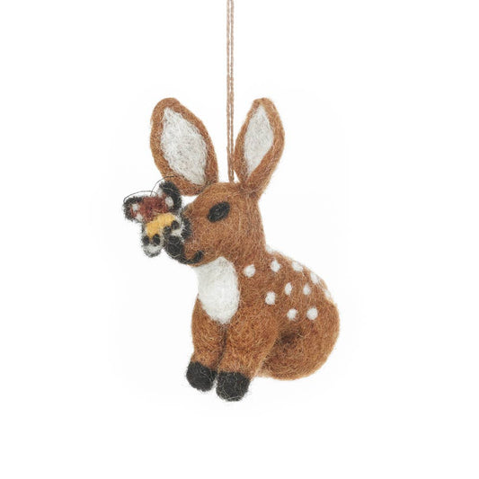 Felt Fawn Hanging Woodland Decoration