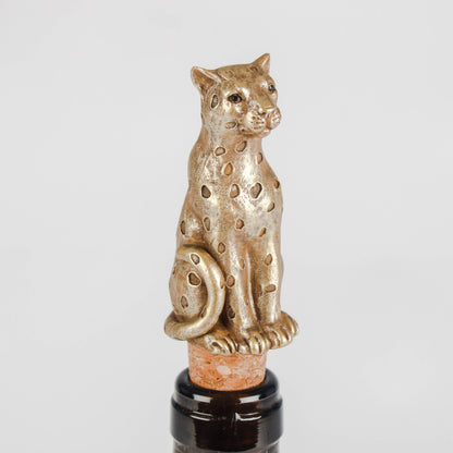 Bottle Stopper - Gold Leopard