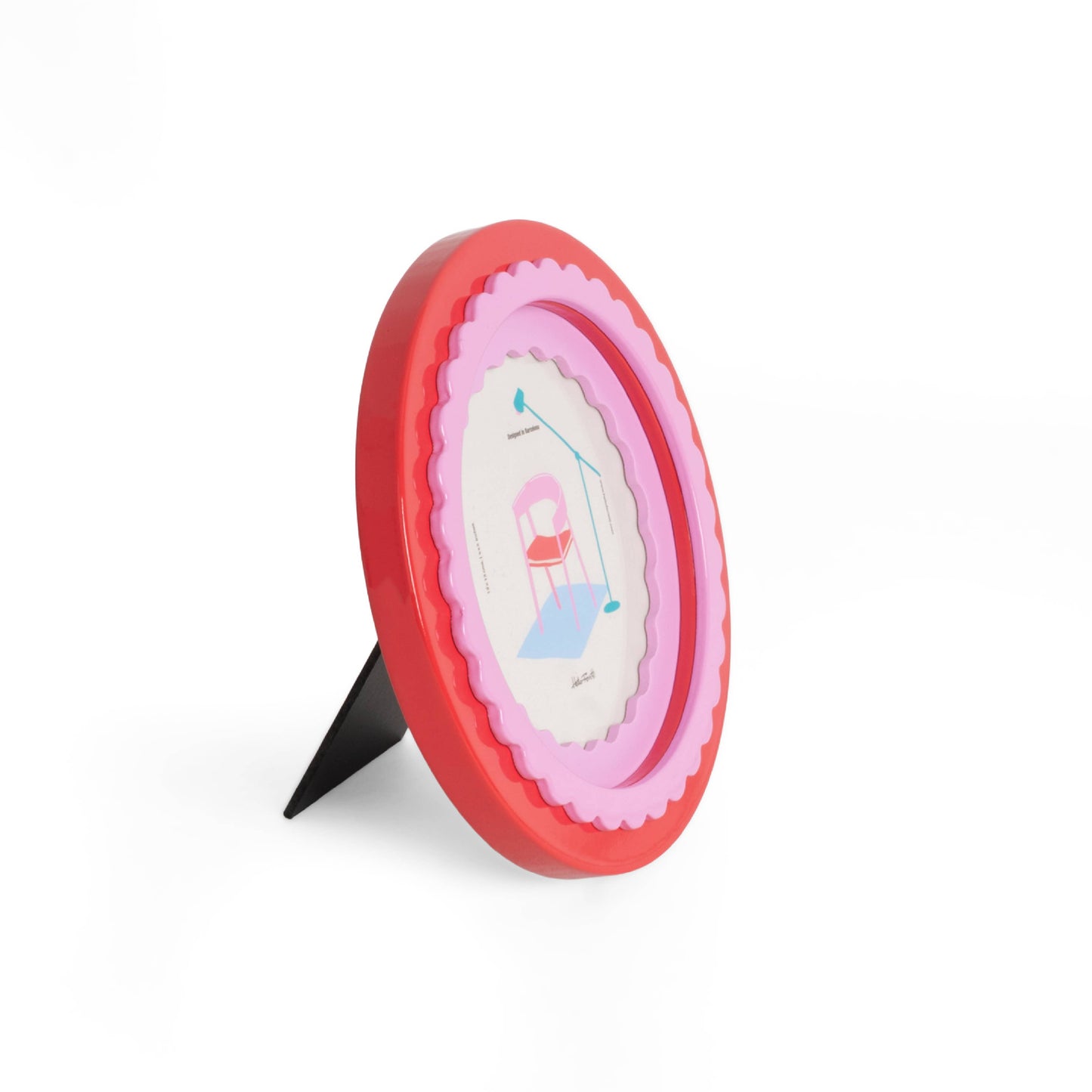 Photo Frame - Red And Pink Scallop