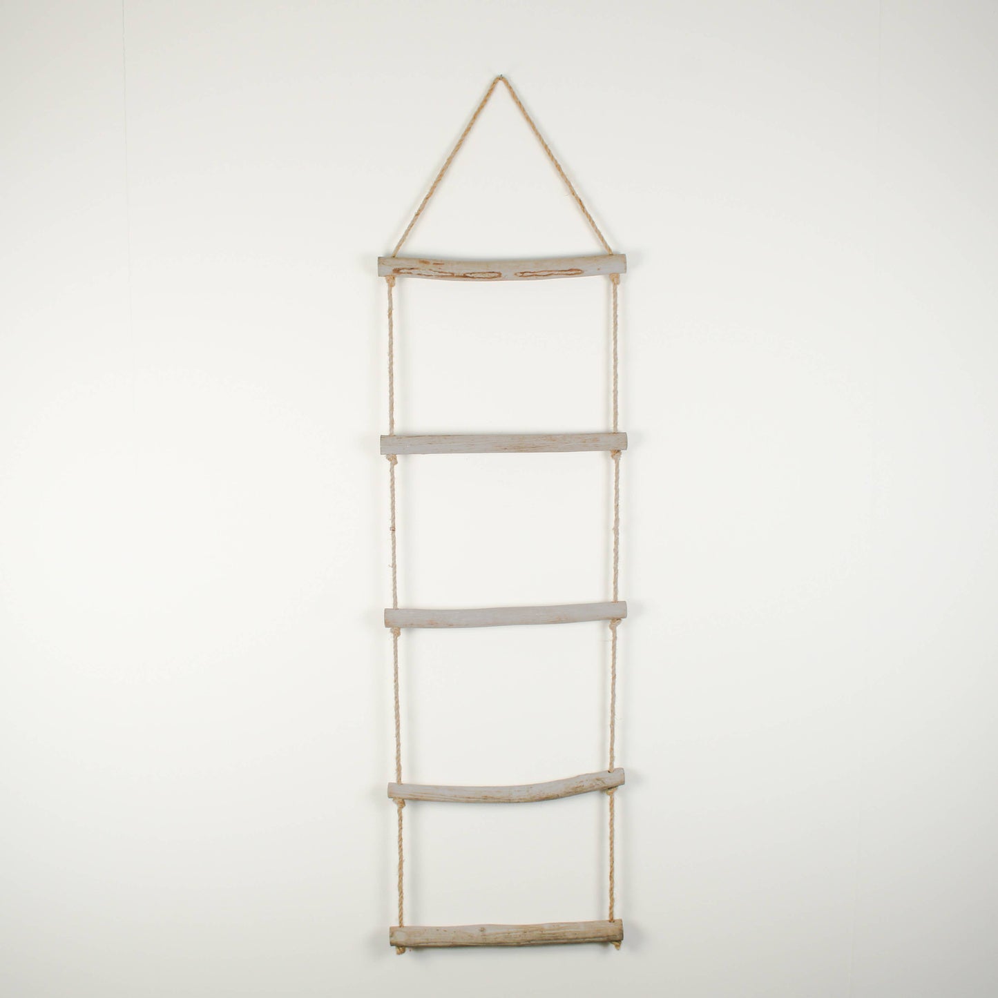 Rope Ladder Towel Rail with Natural Wood