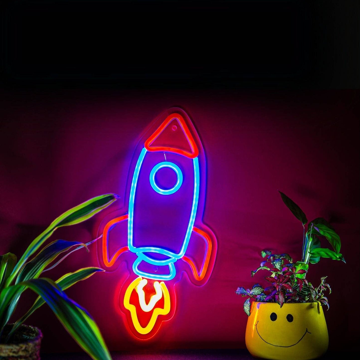 Rocket LED Neon Wall Sign