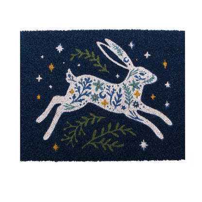 Door Mat - Blue Hare - 40cm x 60cm