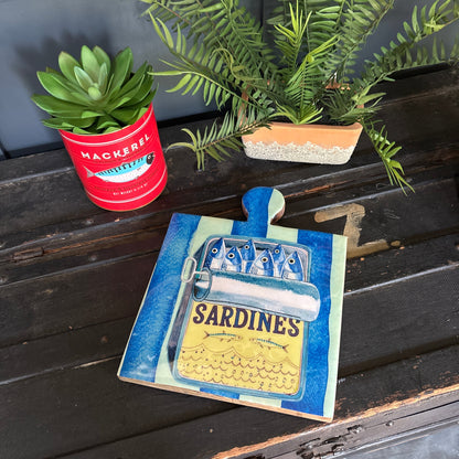 Retro Style Sardine Cutting Board