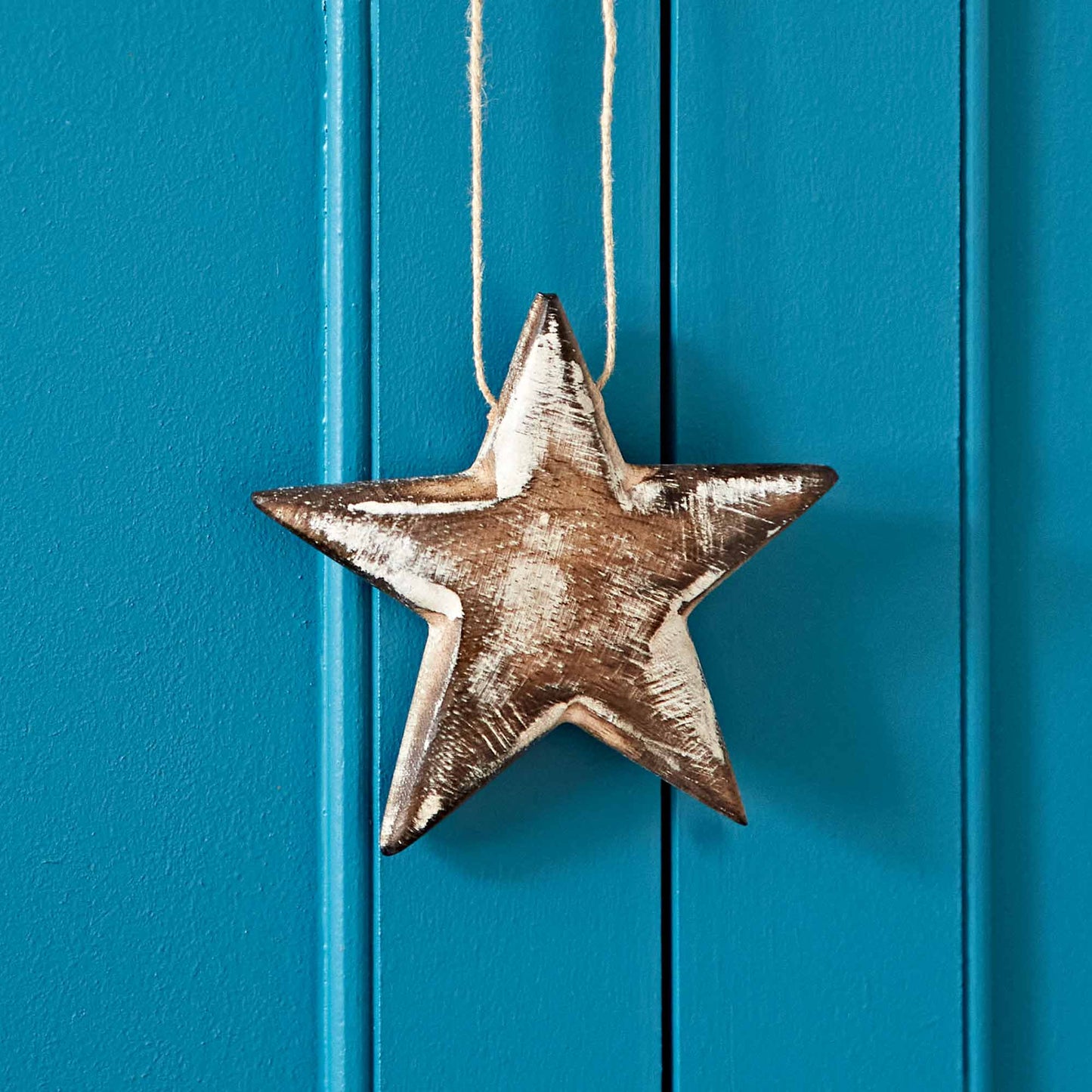 Mango Wood Heart and Star Decorations