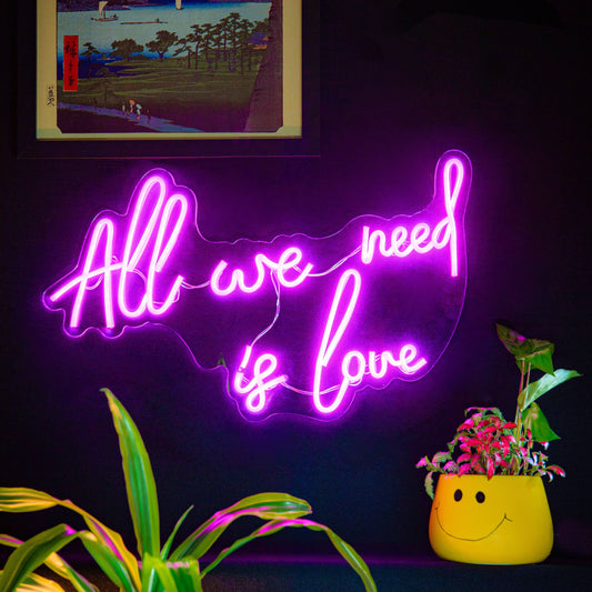 All We Need Is Love LED Neon Wall Sign