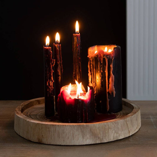 Gothic Vampire Tears Taper Candles - Set of 4
