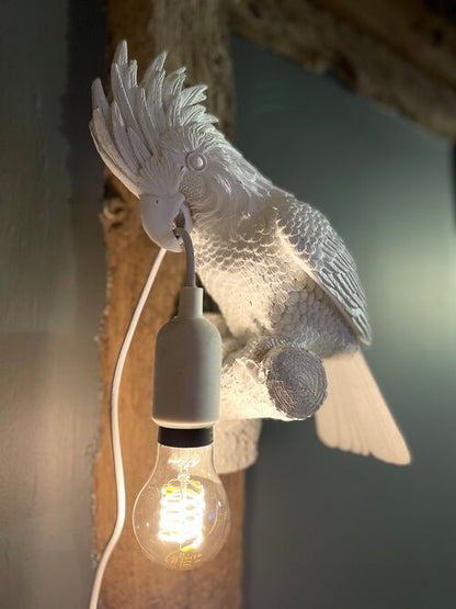 White Cockatoo Wall Lamp