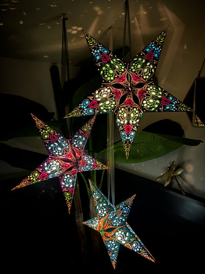 Hanging Star Light - Phoenix Azure Blue