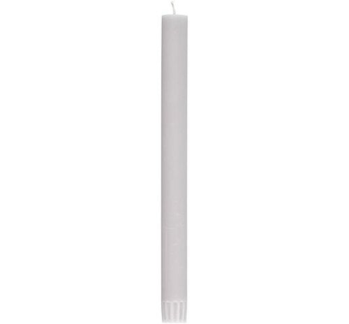 Dinner Candles in Gull Grey